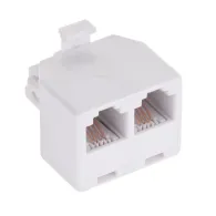 Adaptor telefonic 6p4c tata - 2x mama