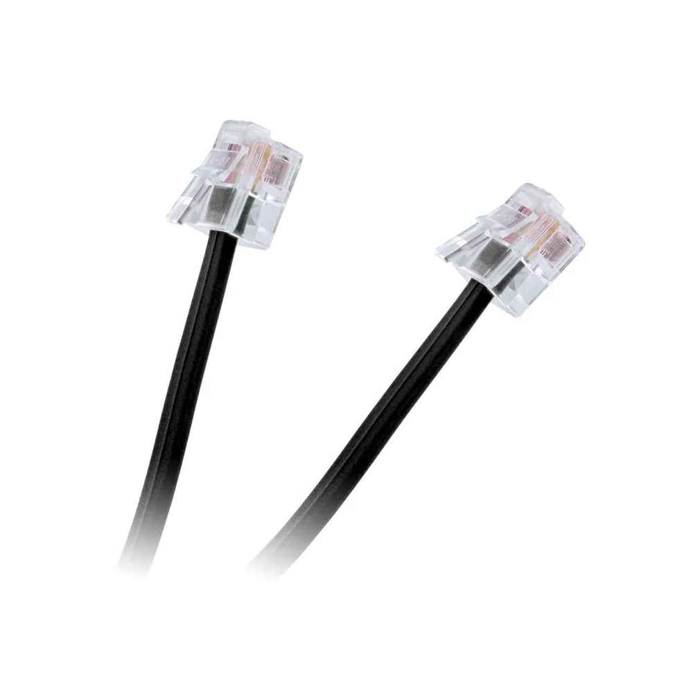 Cablu telefon extensie negru 3m