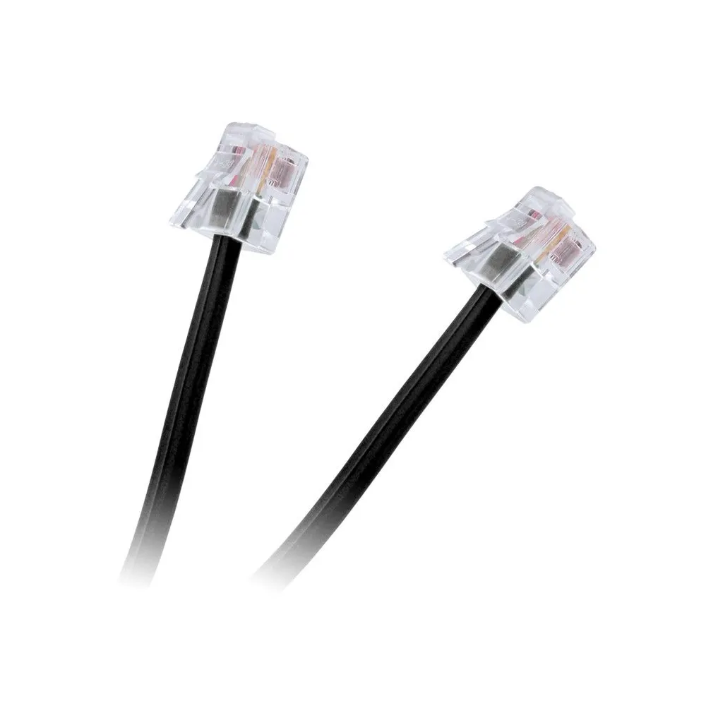 Cablu telefon extensie negru 20m
