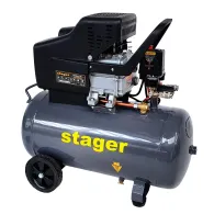Stager HM2050B compresor aer 50L 8bar 200L/min monofazat angrenare directa Stager - 1