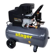 Stager HM2050B compresor aer 50L 8bar 200L/min monofazat angrenare directa Stager - 1