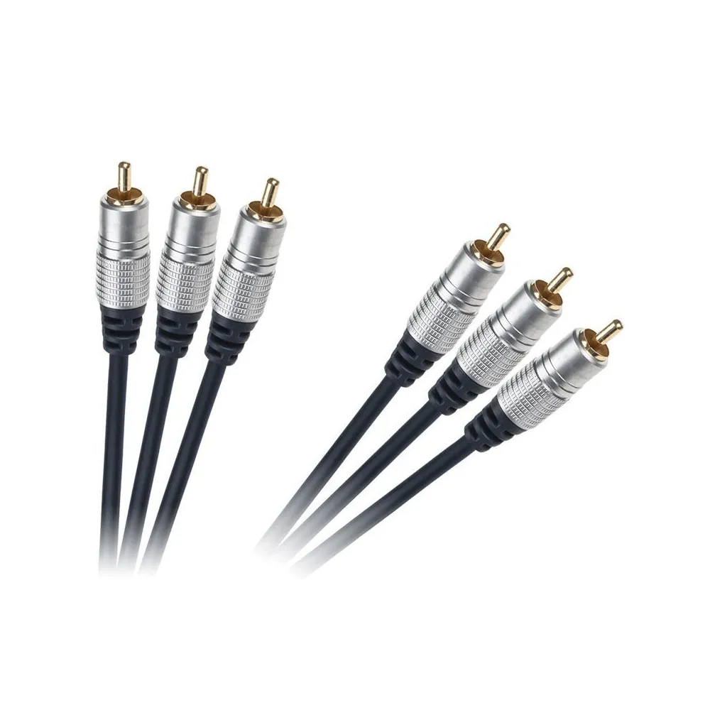 Cablu 3rca-3rca 1.5m gold