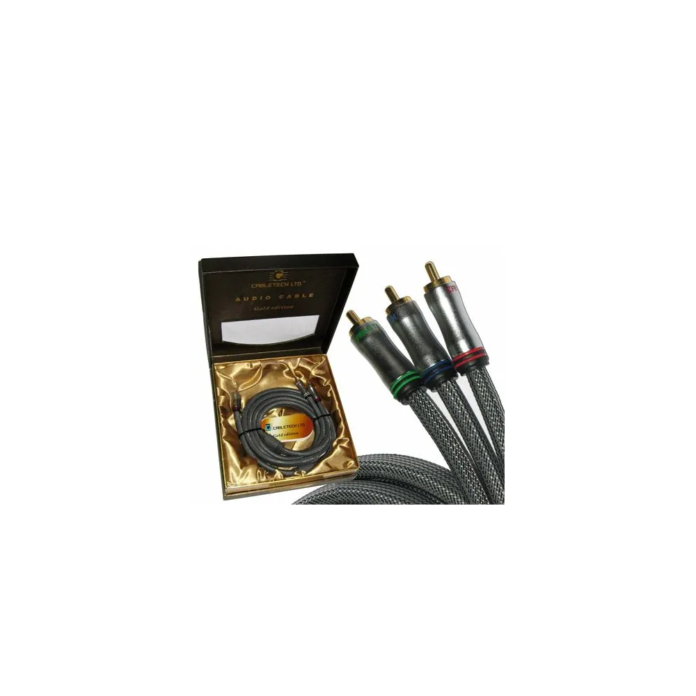 Cablu 3rca-3rca 1.8m cabletech gold edition