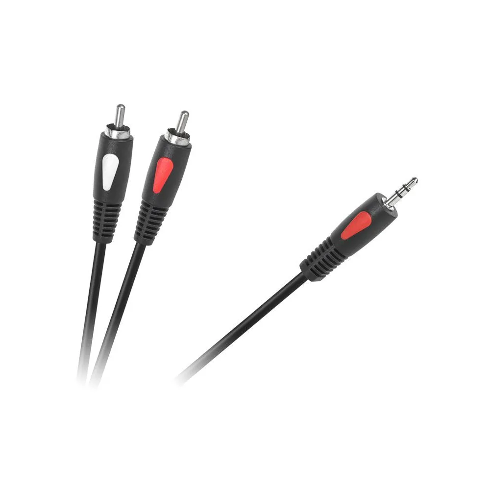 Cablu 3.5 tata-2rca 1.8m eco-line cabletech