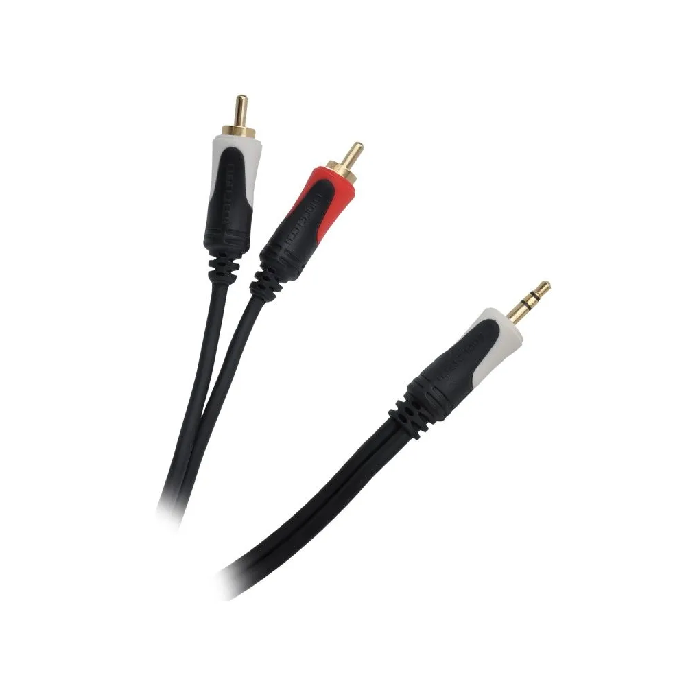 Cablu 3.5 stereo-2rca 3m basic edition