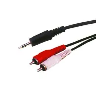 Cablu 3.5 tata - 2x rca tata 1.2m