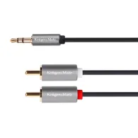 Cablu jack 3.5 - 2rca 1m basic ksim