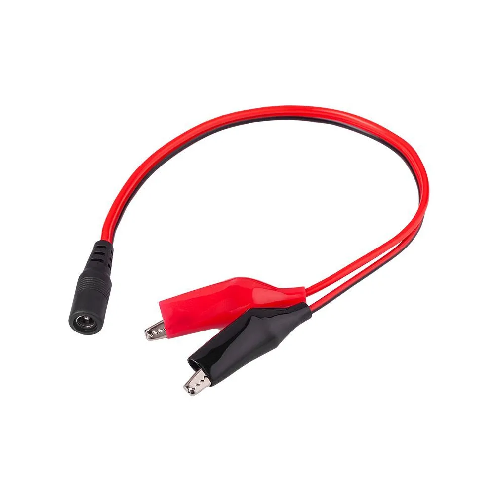 Cablu mufa dc 2.1/5.5 - crocodili 25cm