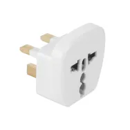 Adaptor tensiune priza uk - universal alb