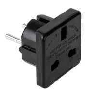 Adaptor tensiune uk negru