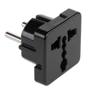 Adaptor tensiune norma uk + univ. negru