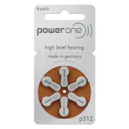 Set baterii auditive p312 power one varta blister 6buc