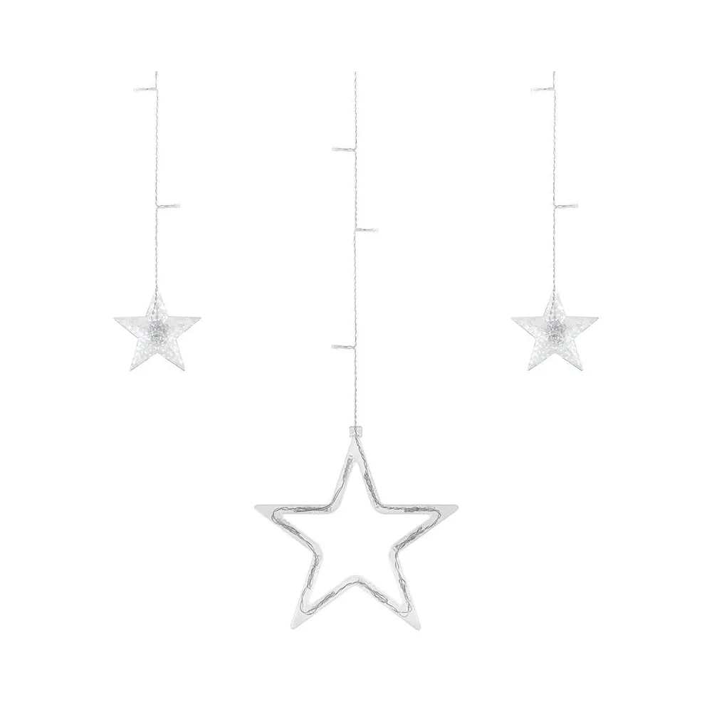 Cortina cu stele alb cald rebel