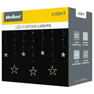 Cortina cu stele alb cald rebel