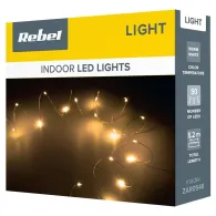 Sir iluminat festiv 50 mini led alb cald