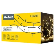 Sir iluminat festiv ip44 alb cald 10m