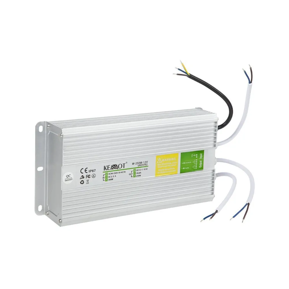 Alimentator banda led 250w 12v ip67