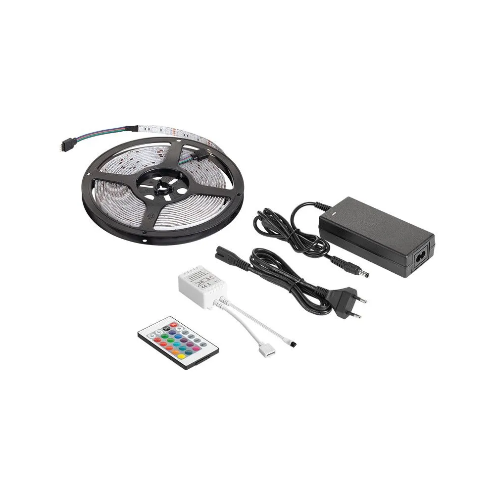 Kit banda led rgb controller si alimentator rebel