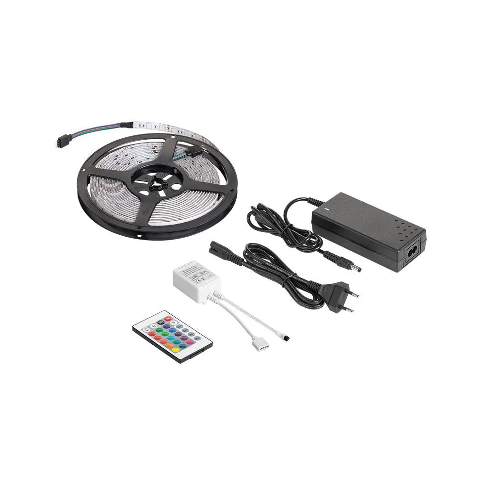 Kit banda led rgb controller si alimentator rebel