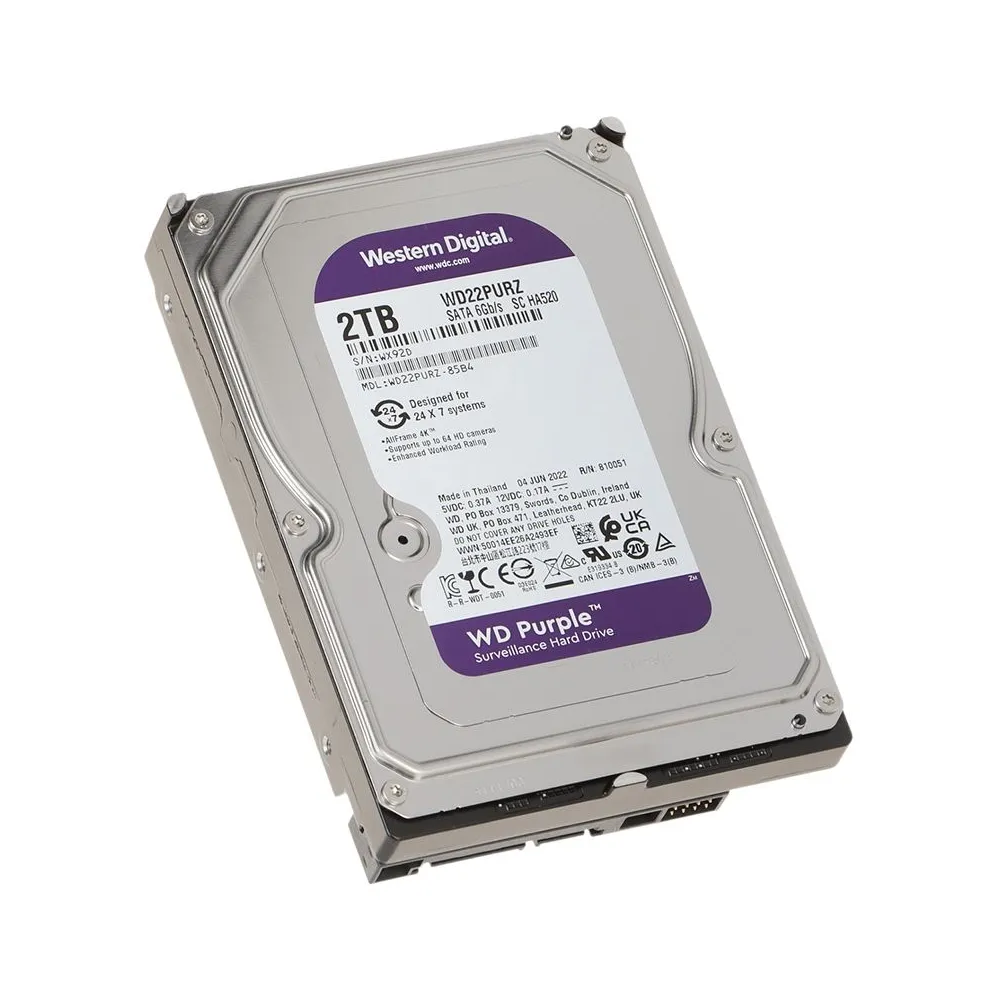 Hdd 2tb sata3 256mb purple western digital