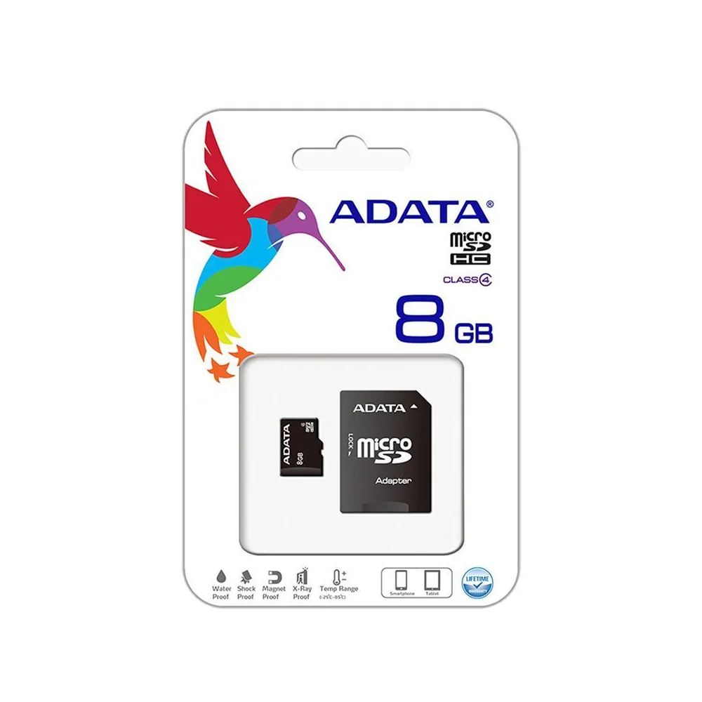 Micro sd card 8gb cu adaptor adata