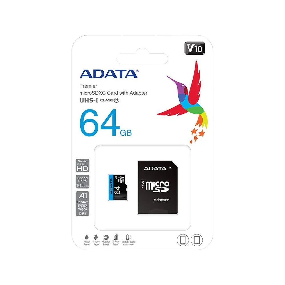 Micro sdxc clasa 10 64gb adata
