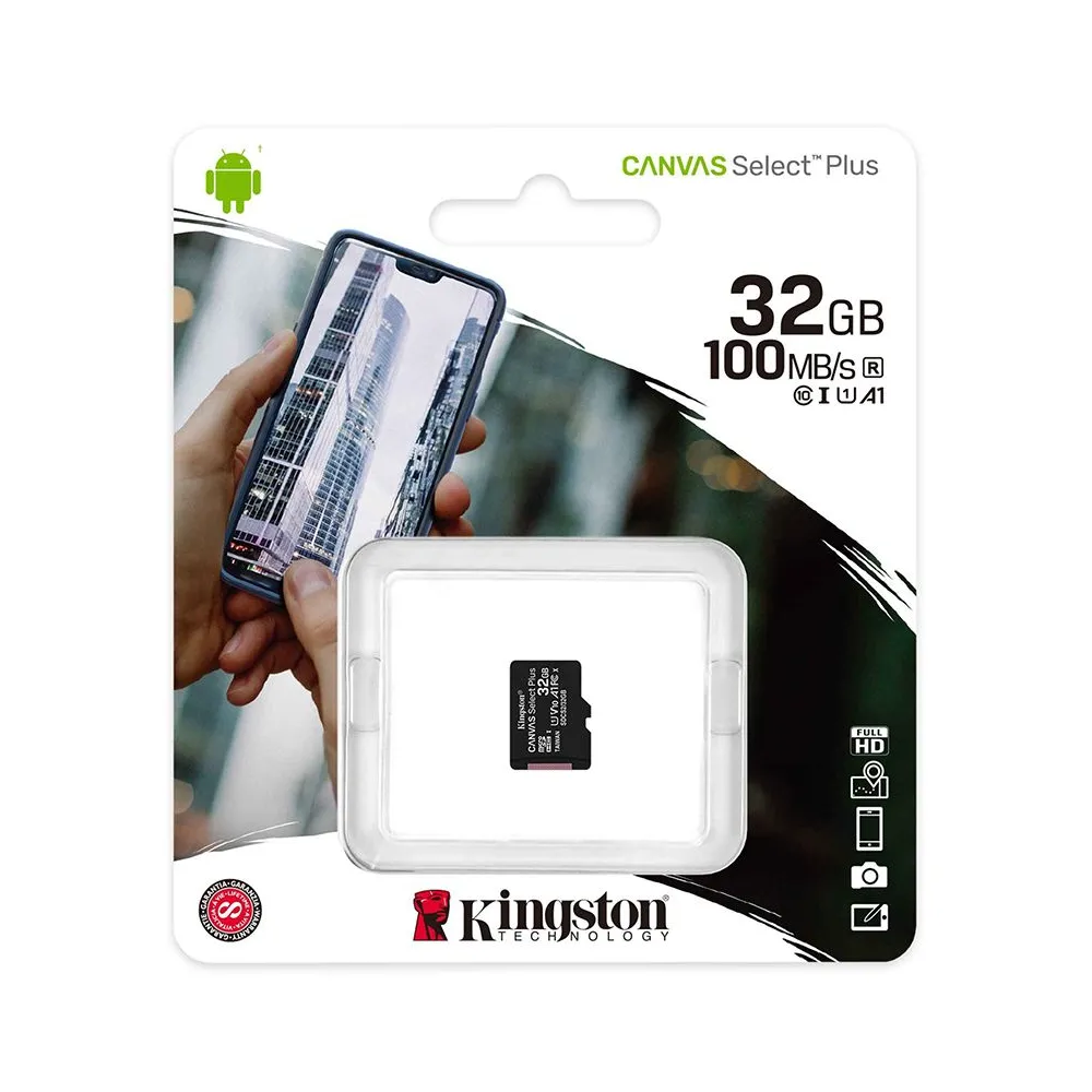 Microsd card 32gb class 10 adaptor kingston
