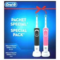 Set 2 periute dinti electrice vitality oral-b