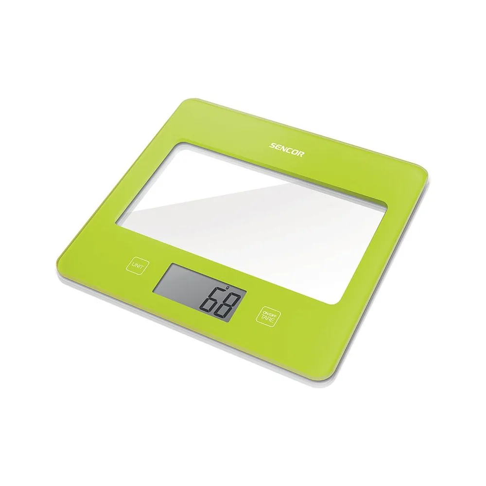 Cantar bucatarie sticla securizata verde senc