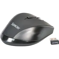 Mouse  spacer pc sau nb wireless 2.4ghz optic 800/ 1200/1600 dpi butoane/scroll 6/1 rezolutie selectabila negru spmo-291 4550329