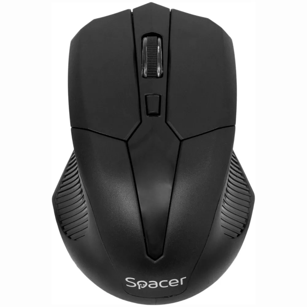 Mouse  spacer pc sau nb wireless 2.4ghz optic 1600 dpi butoane/scroll 3/1  negru spmo-w02 (include tv 0.18lei) Spacer - 1