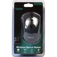 Mouse  spacer pc sau nb wireless 2.4ghz optic 1000 dpi butoane/scroll 3/1  negru spmo-w12 (include tv 0.18lei) Spacer - 1