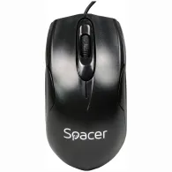 Mouse  spacer pc sau nb cu fir usb optic 800 dpi butoane/scroll 3/1  negru spmo-m11 (include tv 0.18lei) Spacer - 1