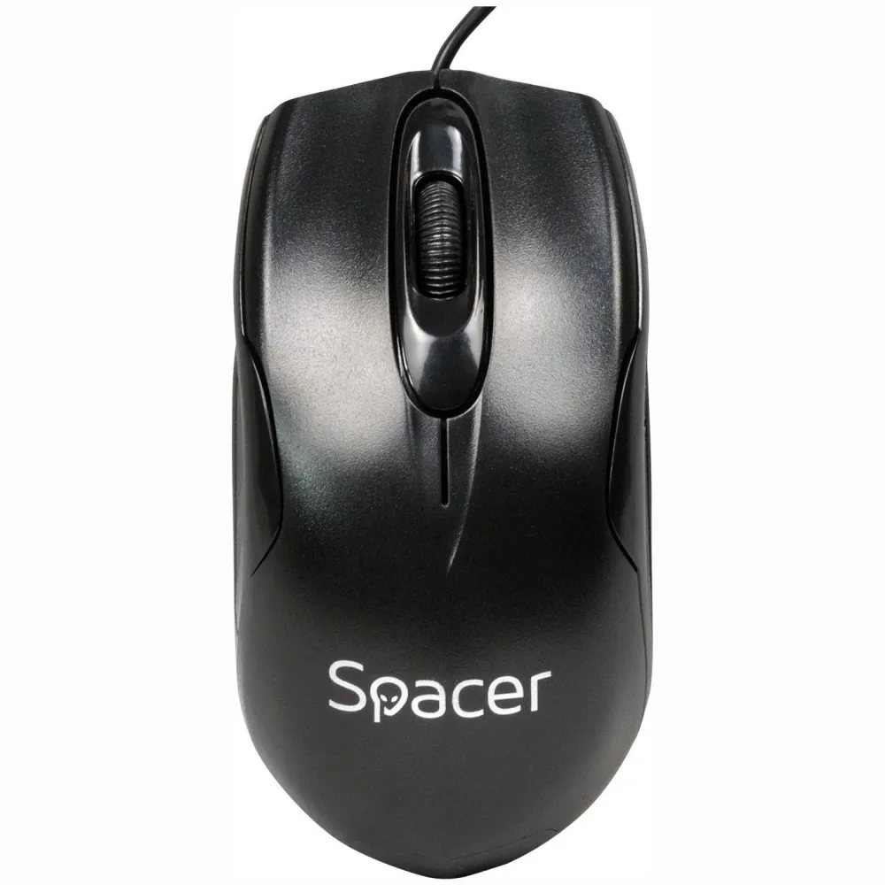 Mouse  spacer pc sau nb cu fir usb optic 800 dpi butoane/scroll 3/1  negru spmo-m11 (include tv 0.18lei) Spacer - 1