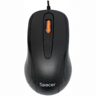Mouse  spacer pc sau nb cu fir usb optic 1000 dpi butoane/scroll 3/1  negru spmo-f01 (include tv 0.18lei) Spacer - 1
