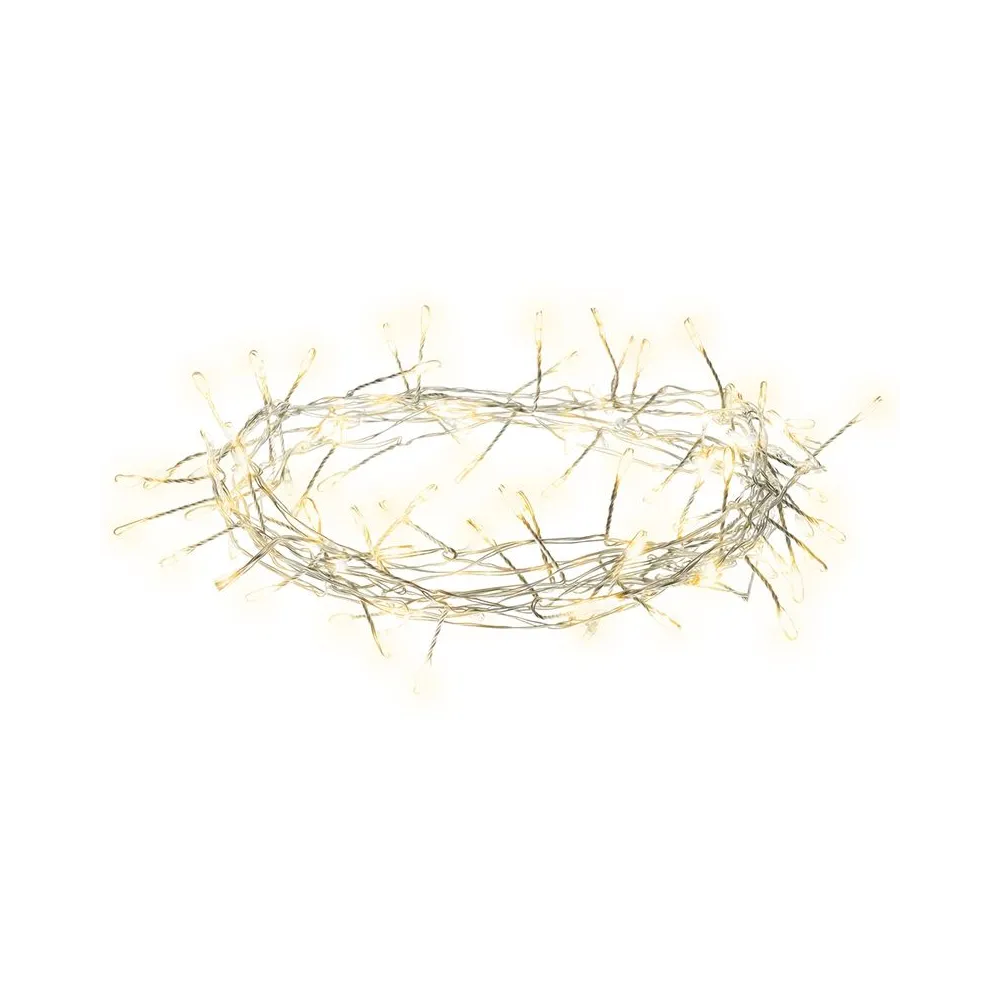 Sir iluminat festiv 100 mini led alb cald ret