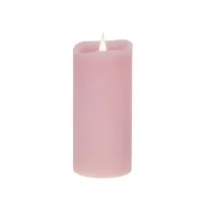 Lumanare led medie roz