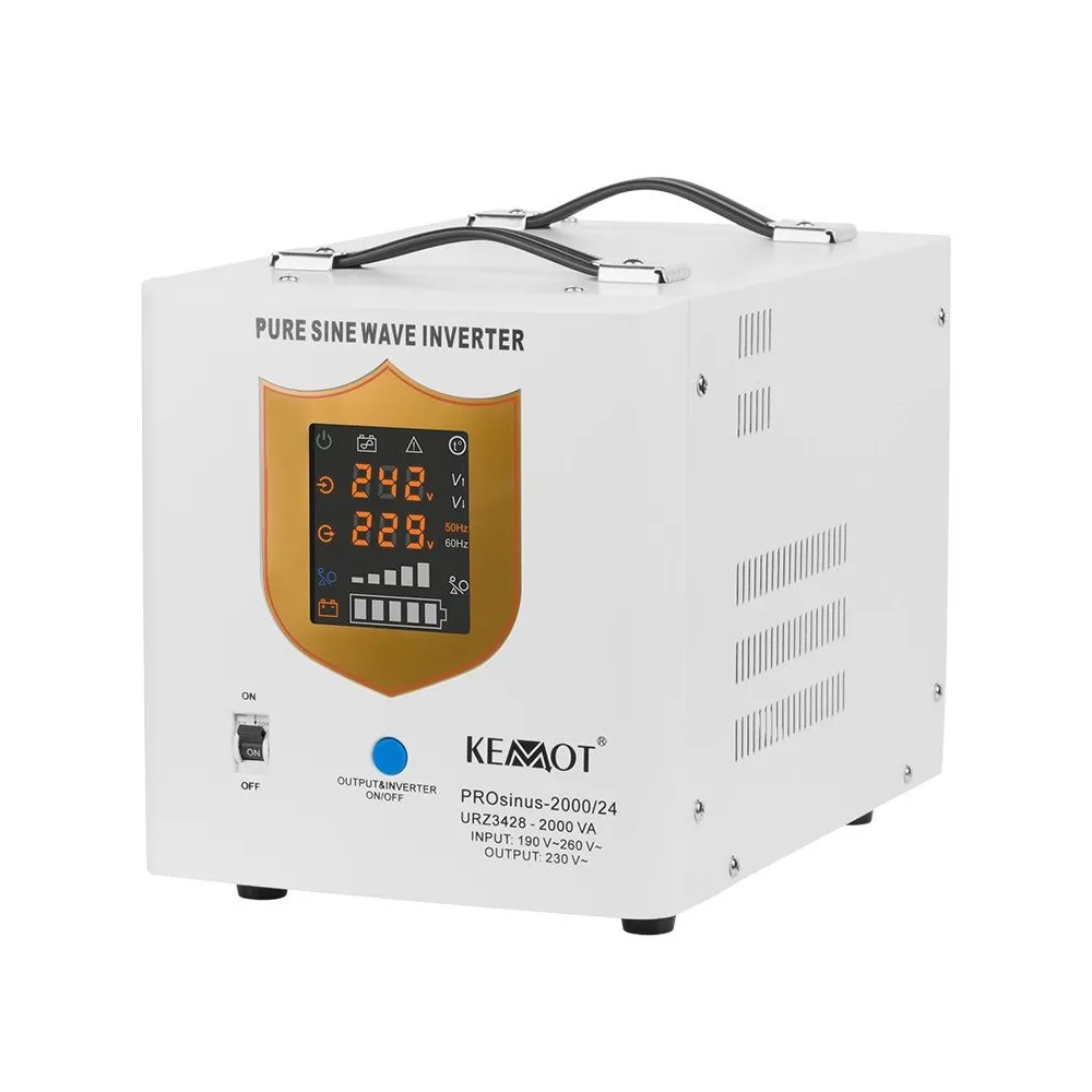 Ups centrale sinus pur 2000va/1400w 24v kemot