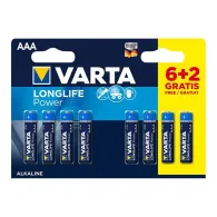 Baterie alcalina lr03 longlife 8 buc / blister varta