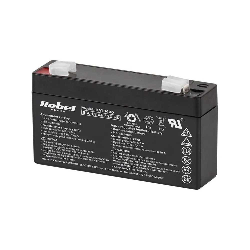 Acumulator stationar sla 6v 1.3ah rebel