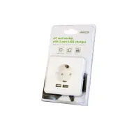 Priza schuko perete 2x usb gembird