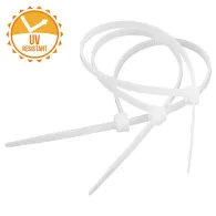 Fasete rezistente uv 4.8x200mm albe set 100b