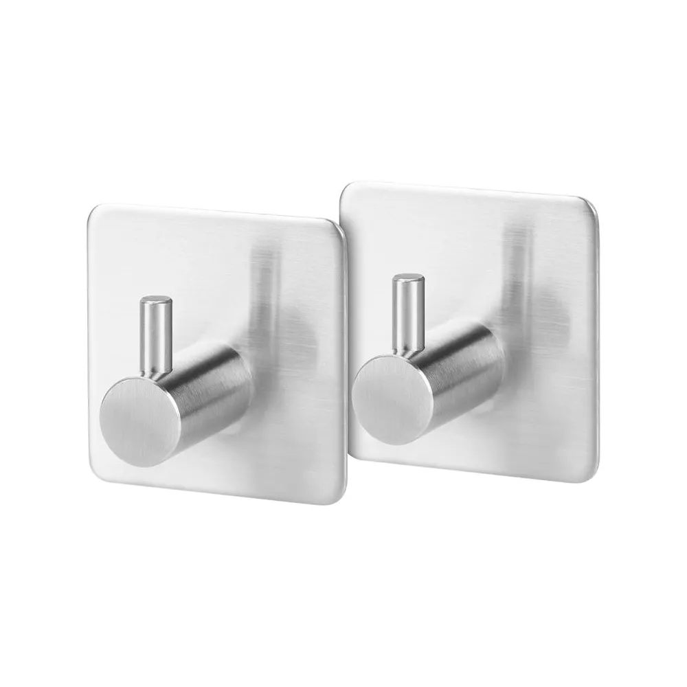 Set 2 carlige baie cu autoadeziv teesa