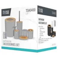 Set 6 accesorii baie gri teesa