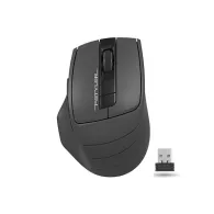 Mouse a4tech gaming wireless 2.4ghz optic 2000 dpi butoane/scroll 6/1 buton selectare viteza negru / gri fg30 grey (include tv 0