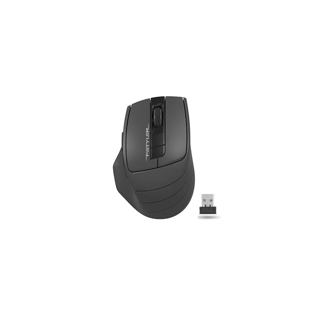 Mouse a4tech gaming wireless 2.4ghz optic 2000 dpi butoane/scroll 6/1 buton selectare viteza negru / gri fg30 grey (include tv 0