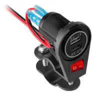 Mufa alimentare moto 2xusb 3100 ma