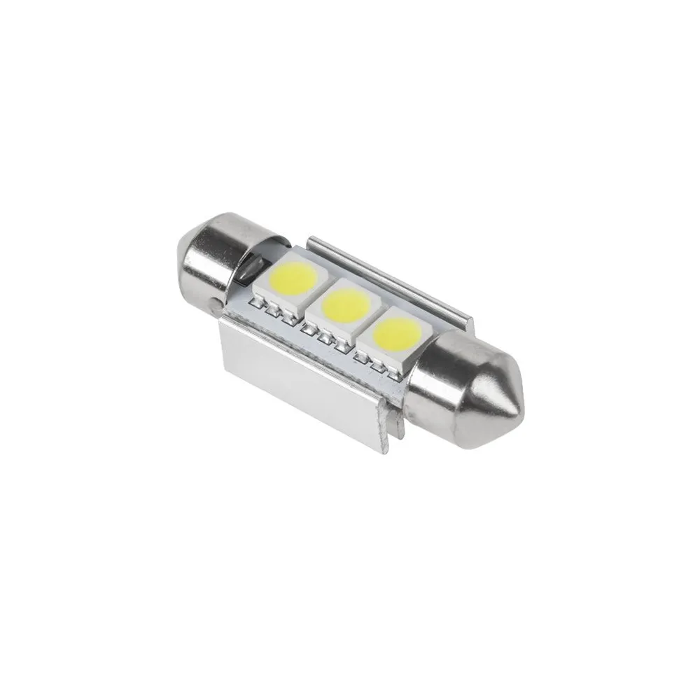 Bec led 3x smd5050 alb auto canbus t11x36
