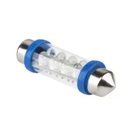 Bec auto 12v t10*42-9led sv 8.5 albastru