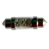 Bec auto 12v t10*36-6led sv 8.5 verde